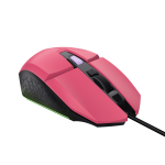 Mouse Trust GXT110W Felox cu fir,  6400 DPI, roz - imagine 3