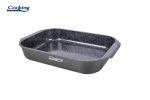 TAVA ALUMINIU CU ACOPERIRE CERAMICA 39.5x26 CM, DARK LINE, COOKING