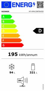 FRIGIDER CU DOUA USI HEINNER HF-HM415NFINVSD - imagine 3