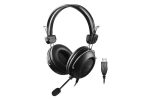 Casti Head-band A4TECH HU-35, Cu fir, Negru