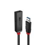 Adaptor Lindy USB 3.0 Active Extension Slim, material PVC, lungime