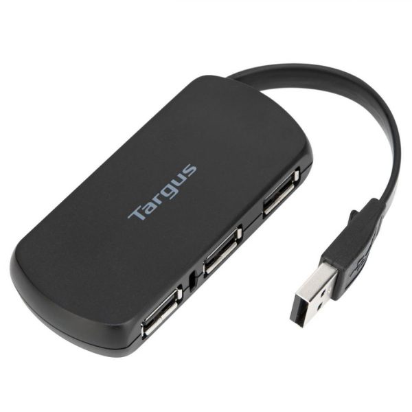 Hub USB Targus, 4 porturi USB 2.0, material plastic, greutate