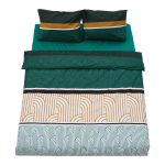 Lenjerie dubla 100% bumbac,4 piese, Deco
