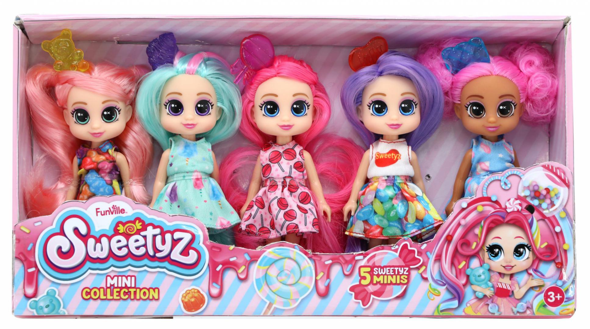 overlay_b073328f910c637fa95381afd4b70ef6.jpg SET DE 5 MINI PAPUSI, SWEETYZ, 12 CM - imagine 1