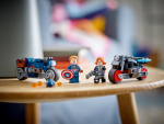 MOTO.BLACK WIDOW&C. AMERICA, 76260 LEGO - imagine 7