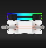 Cooler Procesor AQYRIS PUCK RGB PWM NEGRU - imagine 4