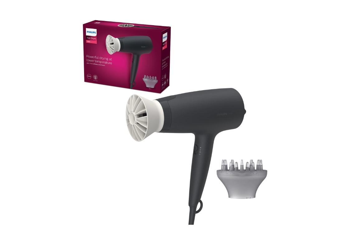 overlay_b08a06b9503177cee5ae88b2ca121725.jpg Uscator de par PHILIPS Seria 3000 BHD302/30, 1600W, Accesoriu Thermo - imagine 1