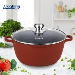SEMIOALA ALUMINIU+CAPAC 26X12CM, 5.3 L, CALABRIA, COOKING BY HEINNER - imagine 3