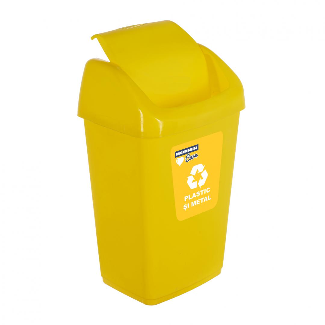 overlay_b0d59cd55bfb32aa0c8dd57d4645cdf2.jpg COS GUNOI CAPAC BATANT, RECICLARE ECO 35 L, GALBEN , - imagine 1