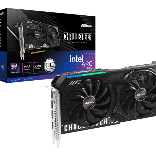 Placa video ASRock Intel Arc B570, 10GB GDDR6, PCI Express
