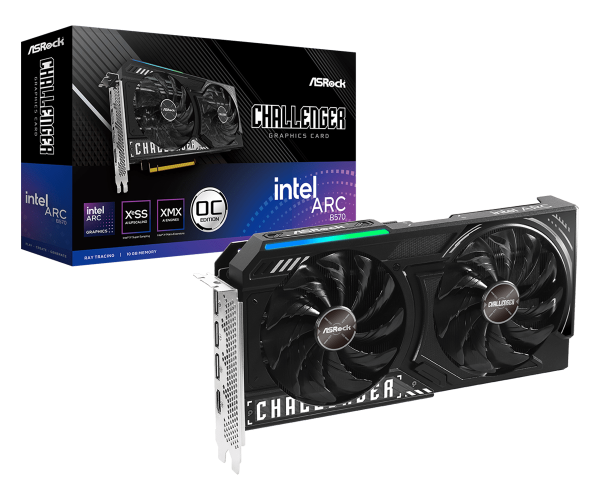 overlay_b0eea09e3b1addb8ff3006b8ce82a6ca.png Placa video ASRock Intel Arc B570, 10GB GDDR6, PCI Express - imagine 1