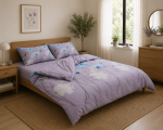 Lenjerie dubla,100%bumbac,4 piese, Carol - imagine 2