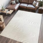 Covor, model in relief,Wave,160x230 Crem - imagine 2