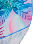 "Beach Towel with bagback 70x140 cm Leafs - imagine 2