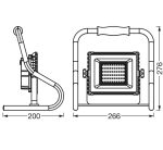 Proiector LED portabil (lampa de lucru) Ledvance Worklight BatteryR-Stand, 20W, - imagine 2