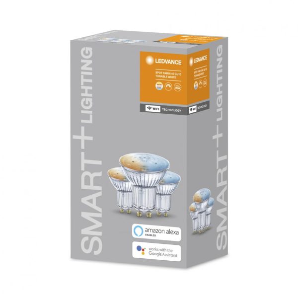 3 Becuri LED inteligente Ledvance SMART+ WiFi SPOT Tunable White,