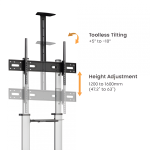 Stand TV mobil Serioux  44-610TW, dimensiuni 1292x717x2327mm, compatibiliate dimensiune - imagine 6