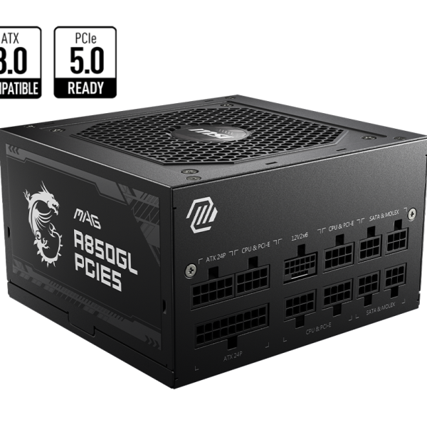 Sursa MSI MAG A850GL PCIE5 80 PLUS GOLD, Active PFC
