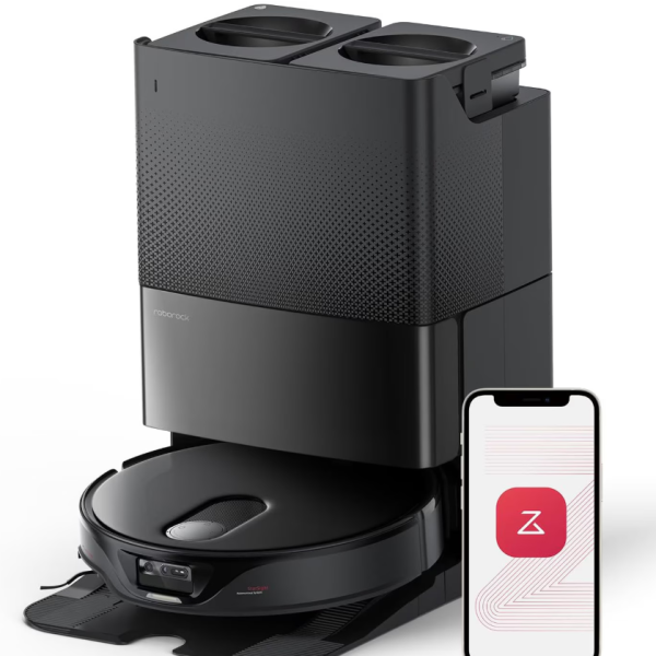 Robot de aspirare Roborock Qrevo Slim, aspirator, mop si staie