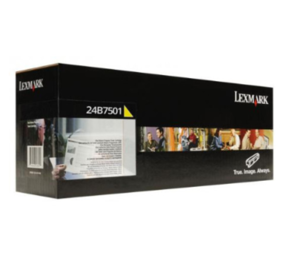 overlay_b2e62e66c52f3b489af9de43e2189f46.png Toner LEXMARK 24B7501, Yellow - imagine 1