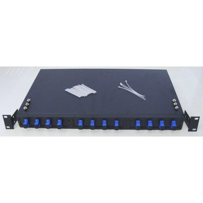 overlay_b3037e343c584a73c19ea1ed1ff7d840.jpg Patch panel optic ODF 19"/1U, echipat frontal cu 12 adaptori - imagine 1