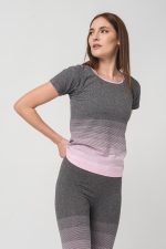 TRICOU PEGAS GREY PINK-L - imagine 2