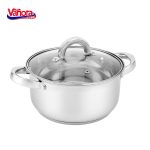 SEMIOALA INOX+CAP 22x11.5 CM,4.3L,DASHA  Material: Inox + Capac sticla