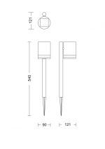 Lampa LED solara pentru exterior cu spike Philips FYCE, 1.5W, - imagine 3