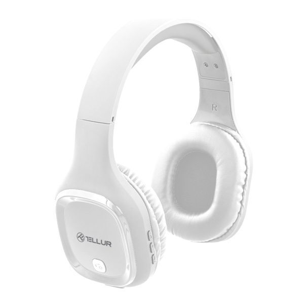 Casti Head-band TELLUR Pulse, wireless, Alb