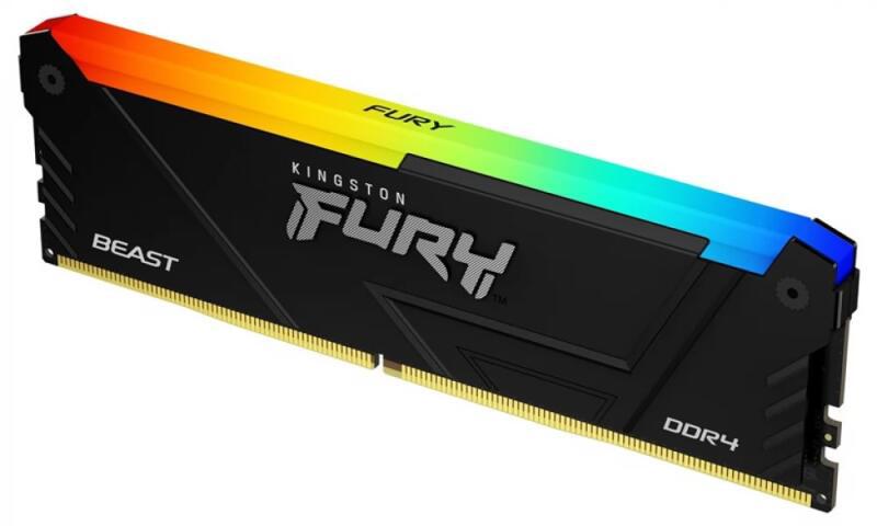 overlay_b4d2404f3e598766e133bfba91c16583.jpg Memorie RAM Kingston FURY Beast RGB, 8GB DDR4, 3200MHz, CL16 - imagine 1