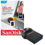 Memorie USB SanDisk Ultra Fit 64 GB, USB 3.1, Negru - imagine 2