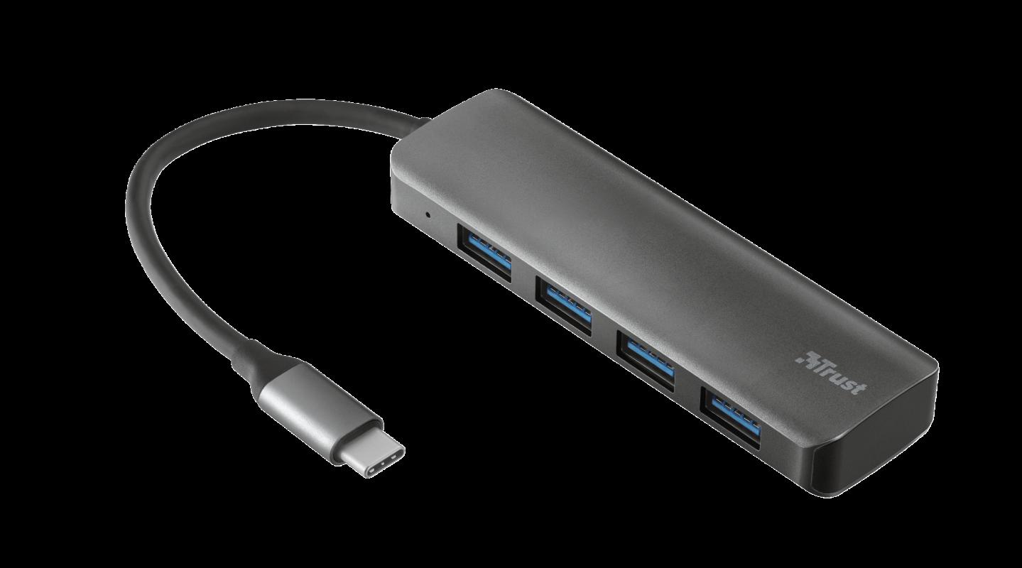 overlay_b54a3822654d17a9b7bd6a4a17e77949.png Hub USB Trust Halyx, 4 porturi USB 3.2, negru - imagine 1