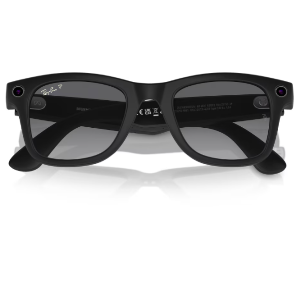 RayBan Meta Wayfarer Matte Black/Gradient Graphite Polarized