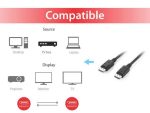 EQUIP 119332 DisplayPort 1.2 Cable, 2.0m, 4K/60Hz, 20x12x2000mm - imagine 3
