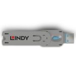 Lindy LY-40622, USB Type A Port Blocker Key, blue - imagine 3