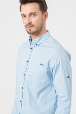 CAMASA CASUAL BARBATI LIGHT BLUE XL - imagine 4