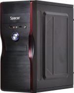 Carcasa Spacer SPC-NEW MERCURY, Mid Tower, Black - imagine 3