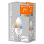 Bec LED inteligent Ledvance SMART+ WiFi Candle Tunable White B,