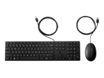 Kit Wired tastatura si mouse HP 320MK, taste numerice, Negru