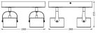 Spot LED cvadruplu ajustabil Ledvance DECOR JUPITER SQUARE, 22W, 2000 - imagine 3
