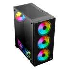 Carcasa nJoy Kona, Mid Tower NEGRU - imagine 5