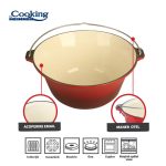 CEAUN DIN FONTA EMAILATA 41X19.5 CM, 16L, COOKING BY HEINNER - imagine 5