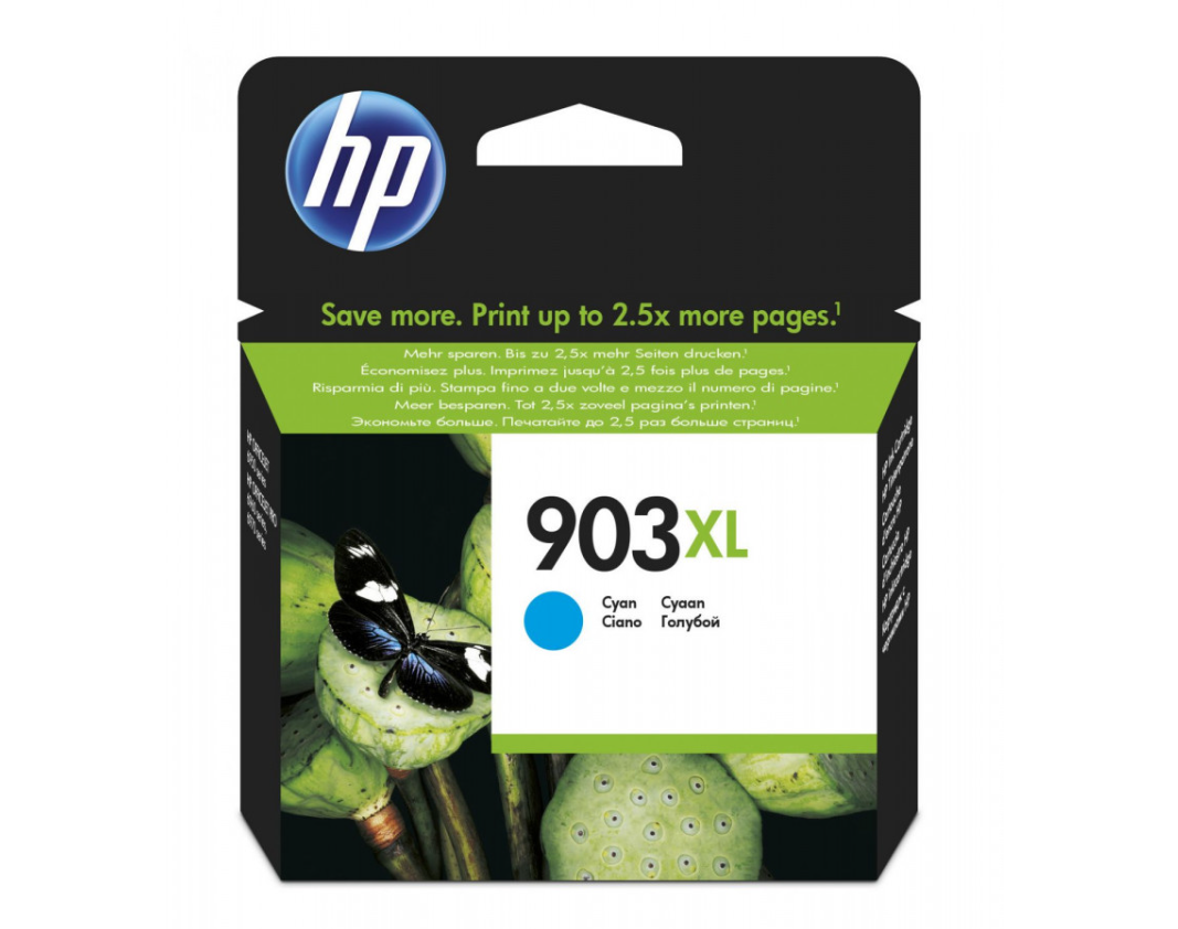 overlay_b84a60f9e9885ccc9fda7dde92415c62.png Cartus cerneala HP T6M03AE, Nr.903XL, Culoare Cyan, Capacitate: 8.5ml/750 pagini - imagine 1