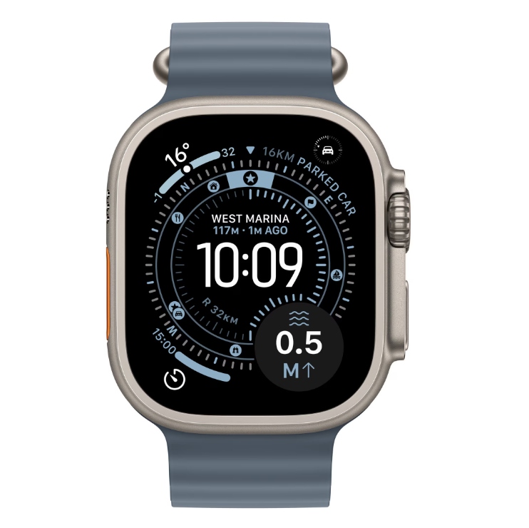 overlay_b8edec1f8e1e992232a25d338212de73.png Apple Watch Ultra 3 GPS + Cellular 49mm Natural Titanium Case with Anchor - imagine 1