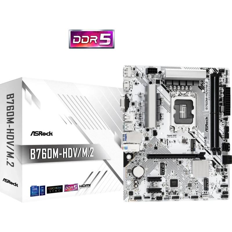 overlay_b928c0d2950a1715c98ae88fe87a07f7.jpg Placa de baza ASRock B760M-HDV/M.2, LGA 1700, DDR5, Micro-ATX - imagine 1