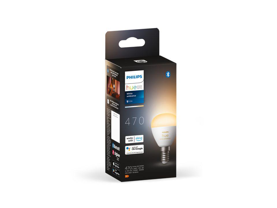overlay_b94d8c7b4e1b41c331e63b120ffeec90.jpg Bec LED inteligent Philips Hue P45, Bluetooth, E14, 5.1W, 470 - imagine 1