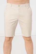 PANTALONI SCURT CASUAL BARBATI BEIGE M - imagine 5