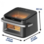 FRITEUZA DUBLA CU AER CALD HEINNER AirBake Revolution HAF-C10DB22GREY - imagine 11