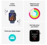 Apple Watch SE GPS 44mm Starlight Aluminium Case with Lake - imagine 6