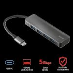 Hub USB Trust Halyx, 4 porturi USB 3.2, negru - imagine 2